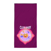 Magic Mirror Reflection premium bath towel draped elegantly.